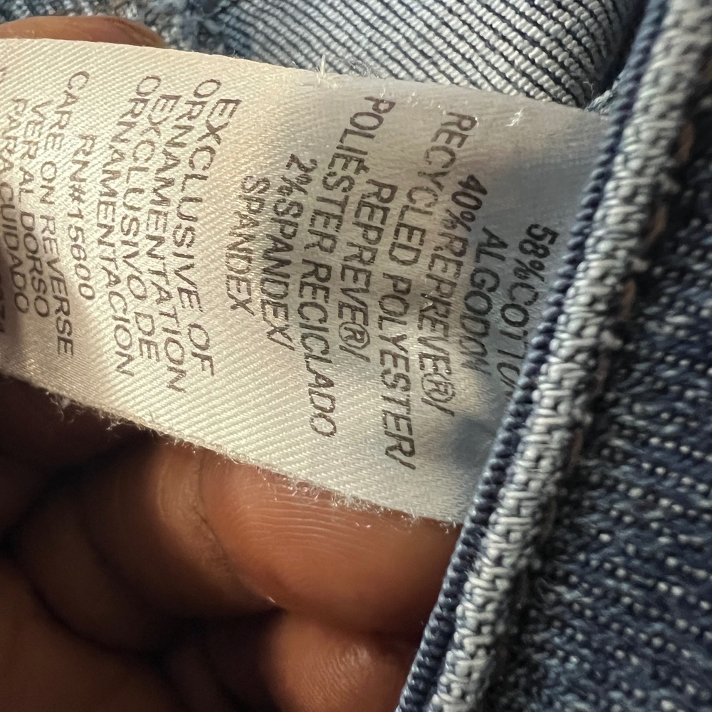 Democracy Ab-solution High Rise Barrel Leg Jeans Medium Wash Blue Size 12 - Picture 10 of 13